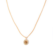 Michelle Starbuck Designs - Tiger's Eye Vintage Starburst Charm Necklace: 17"