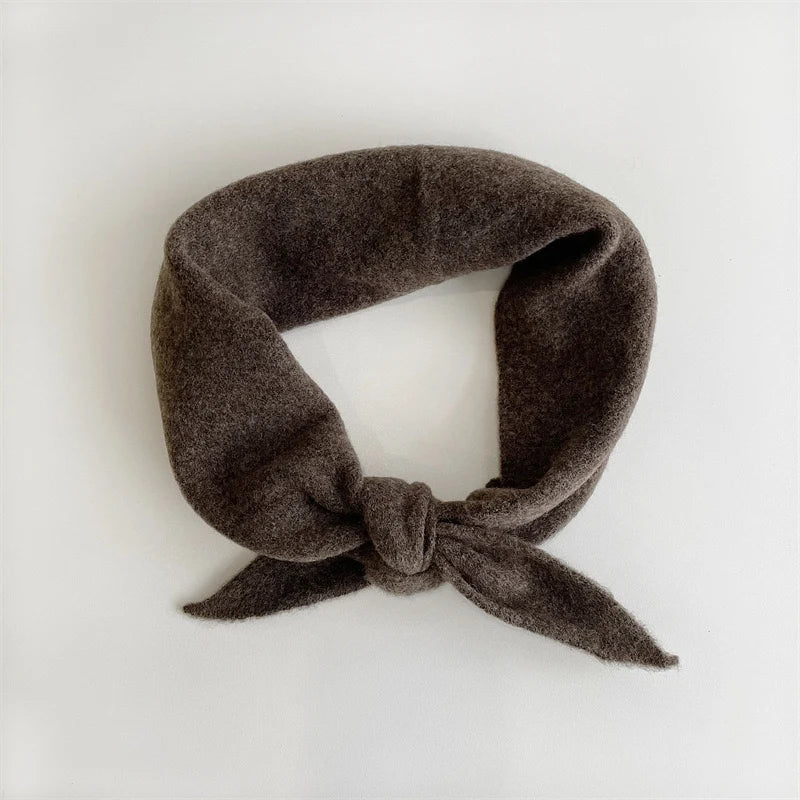 Billy Bamboo - Fuzzy Wool Cravat Scarf | Chocolate