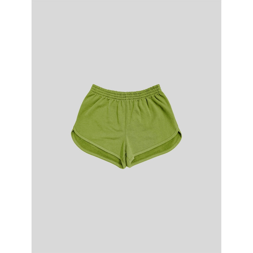 Blank Lab - Organic Cotton Terry Dolphin Shorts | Peridot