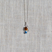 Gem & Blue -  Tiger's Eye & Lapis Pendant