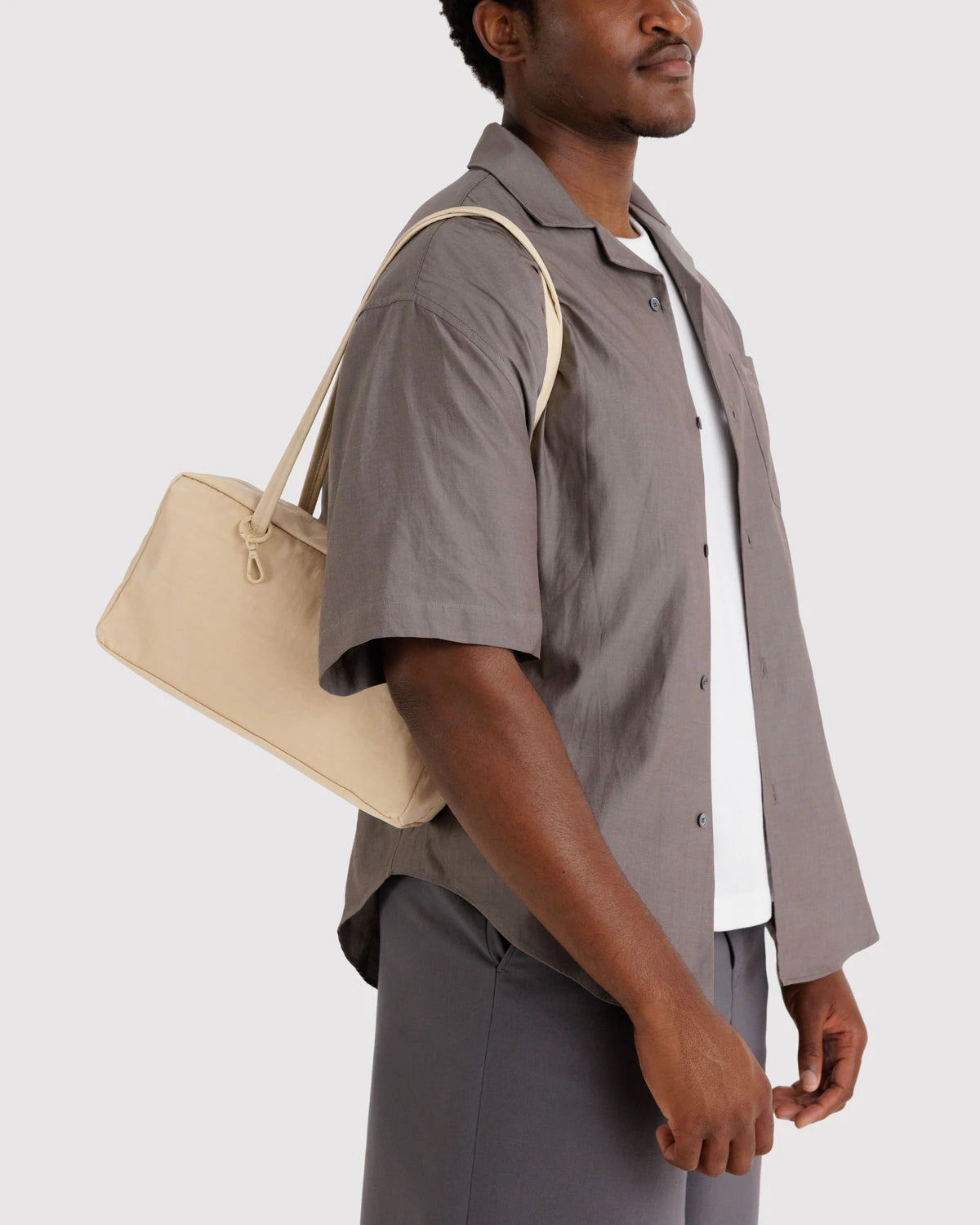 Baggu - Nylon Bowler Bag | Custard