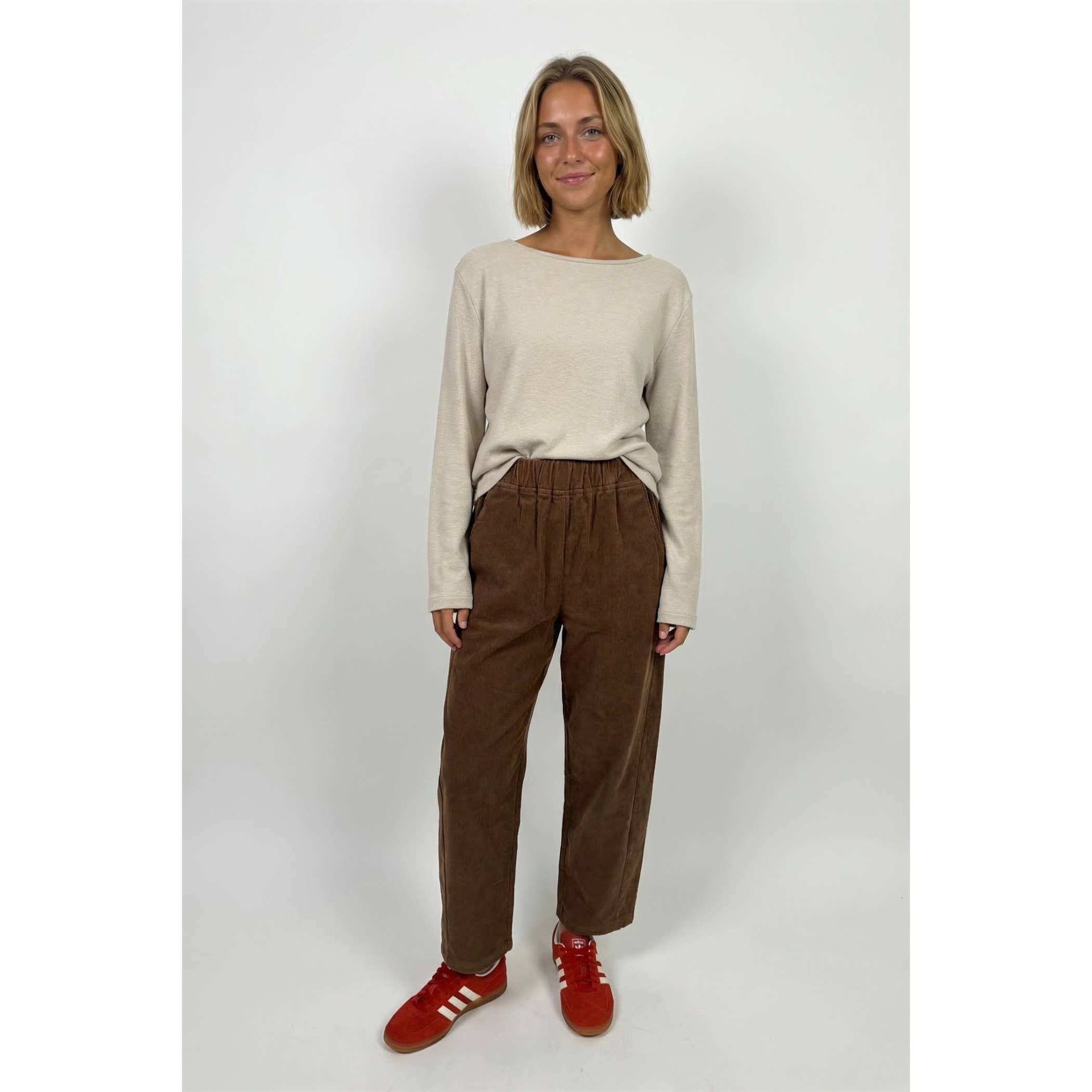 Twentifourth - Corduroy Barrel Pants | Chocolate