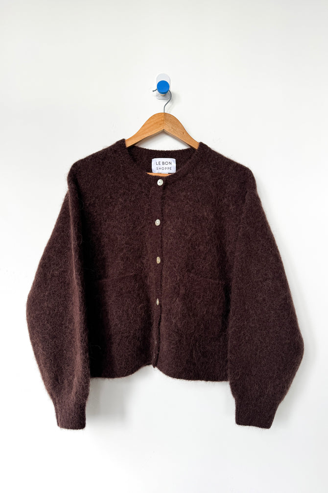 Le Bon Shoppe - Amélie Alpaca Cardigan | Chocolate