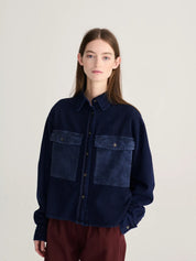 BOBO CHOSES - Big Corduroy Pockets Light Denim Shirt