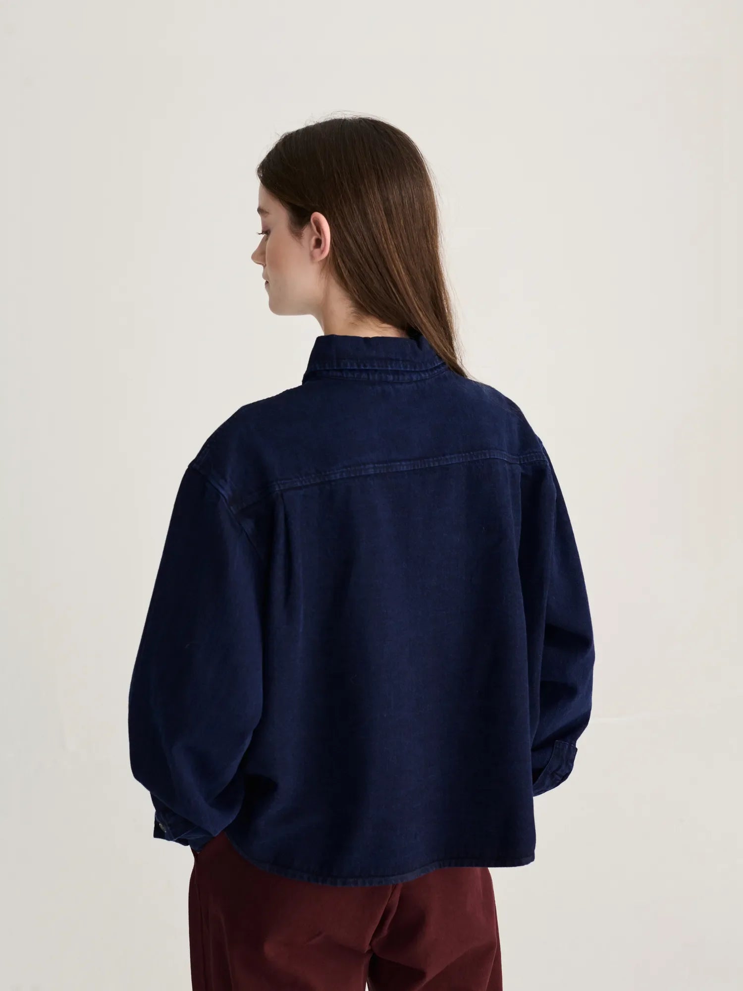 BOBO CHOSES - Big Corduroy Pockets Light Denim Shirt