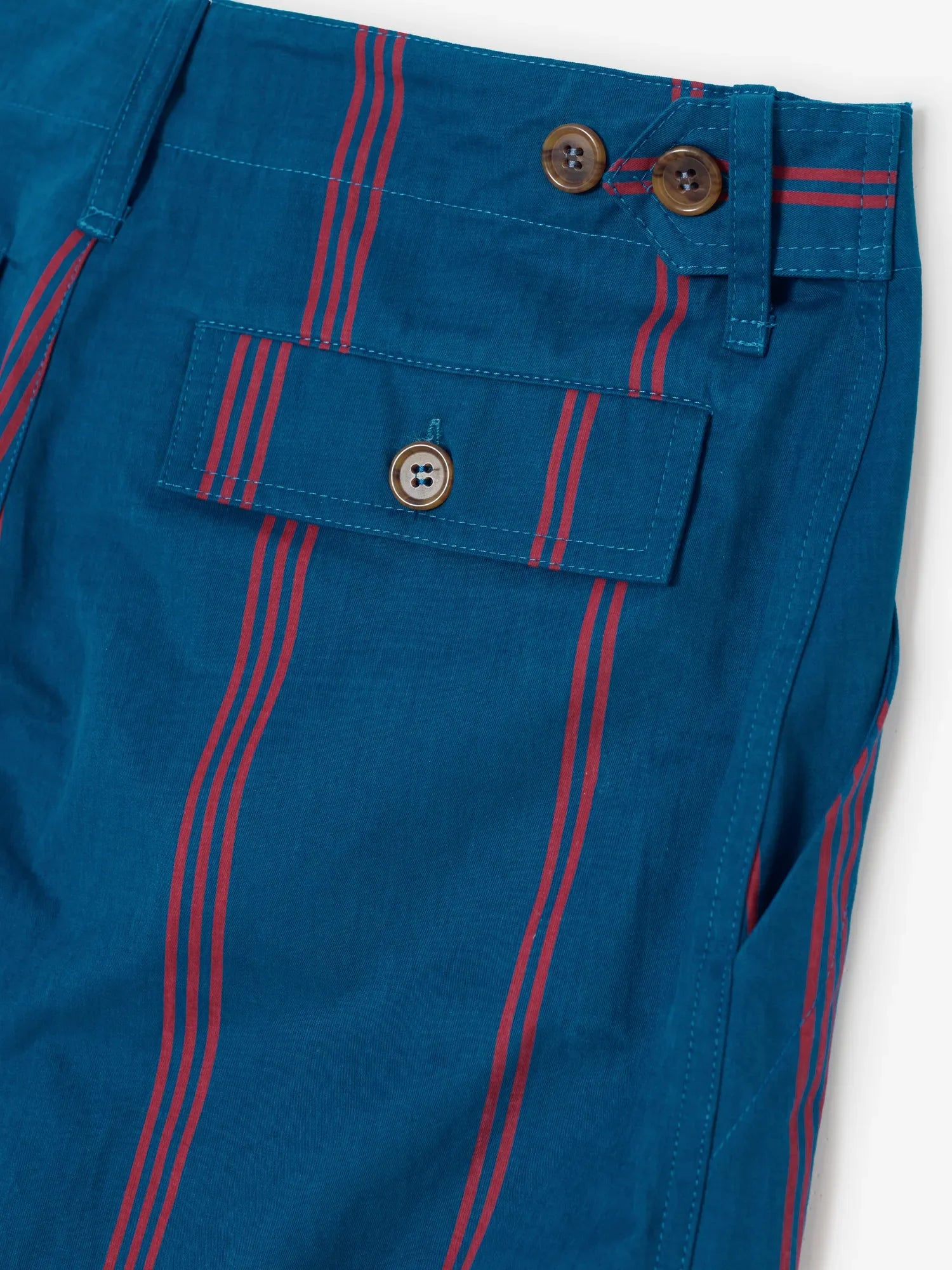 BOBO CHOSES - Triple Stripes All Over Cotton Barrel Pants