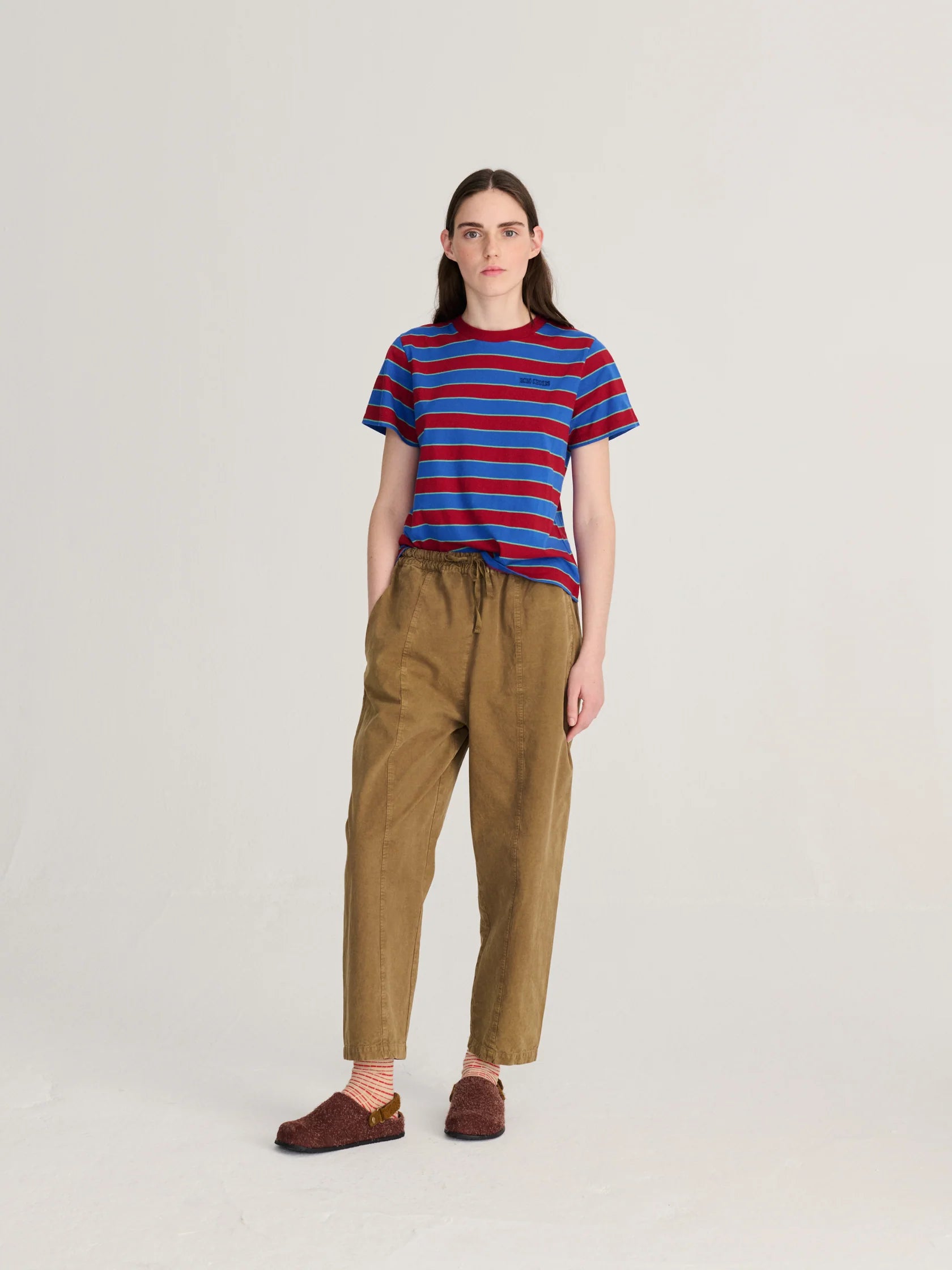 BOBO CHOSES - Striped Cropped T-Shirt