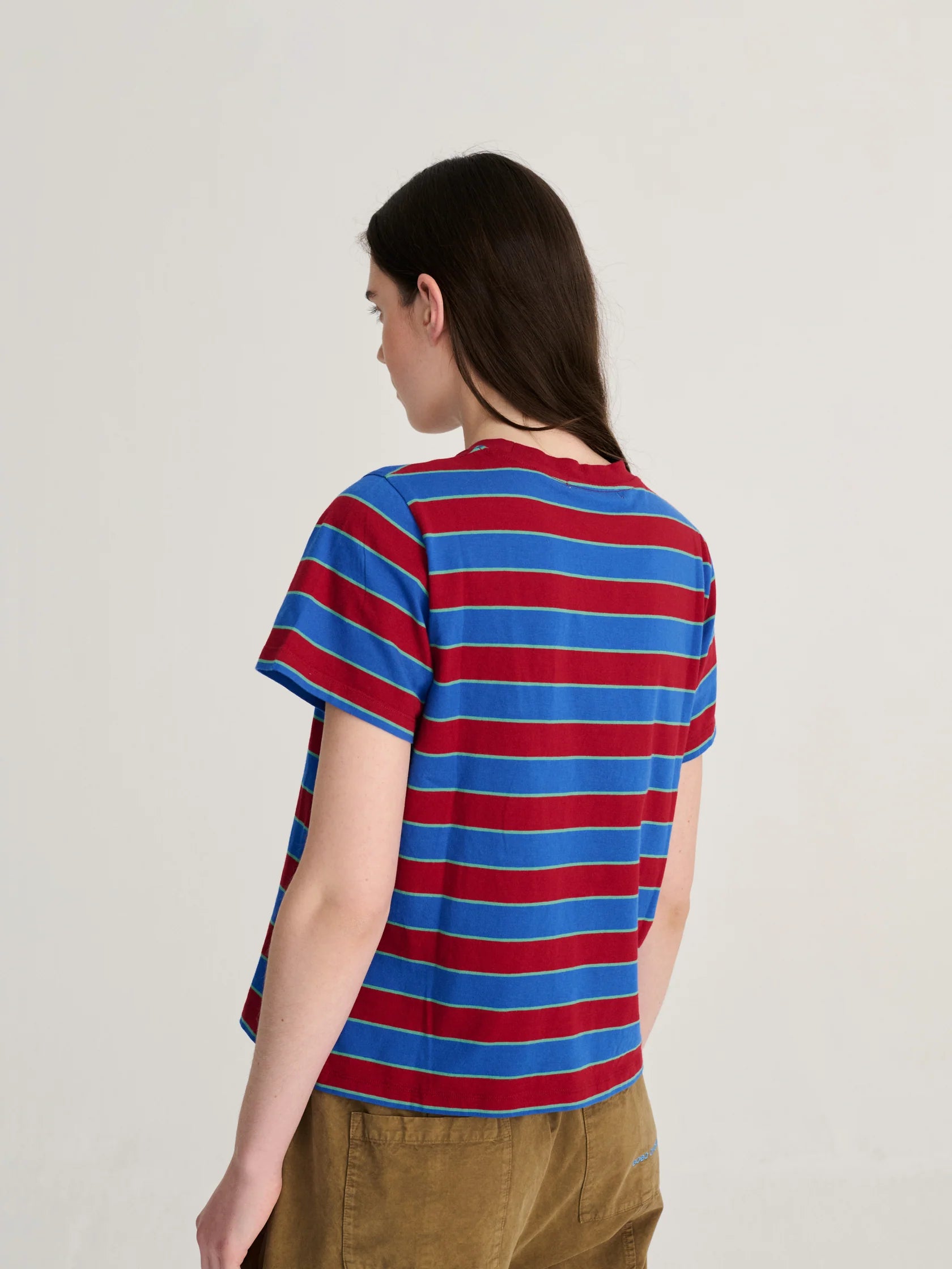 BOBO CHOSES - Striped Cropped T-Shirt