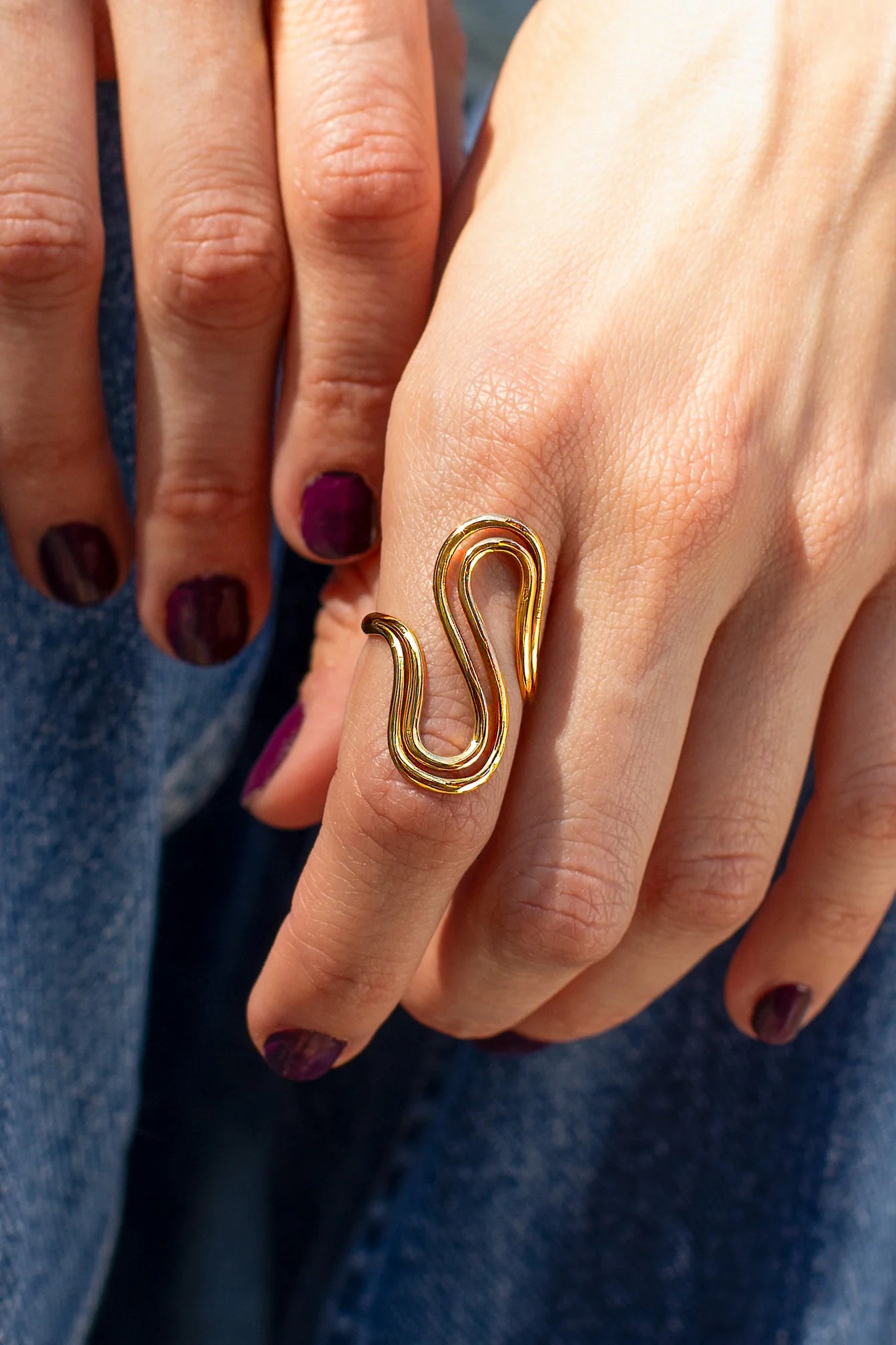 Peter + June - Between Two Rivers Ring | 18K Gold Plated