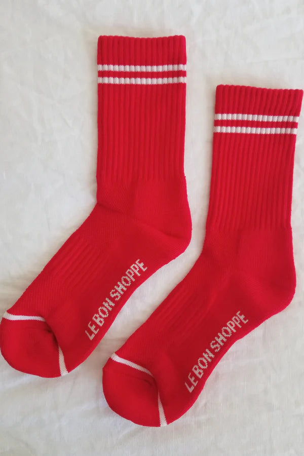 Le Bon Shoppe - Boyfriend Socks | Red