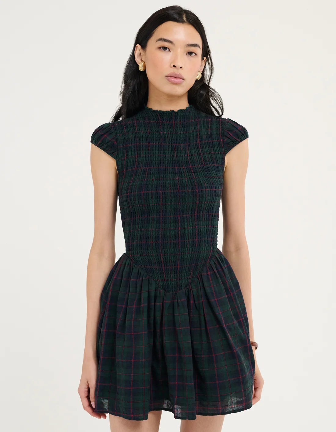 Rumored - Barclay Mini Dress | Mulberry Tartan