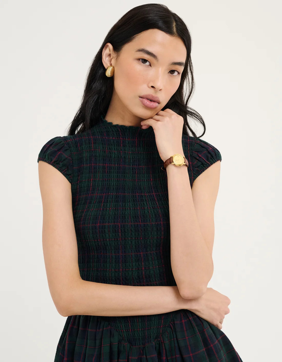 Rumored - Barclay Mini Dress | Mulberry Tartan