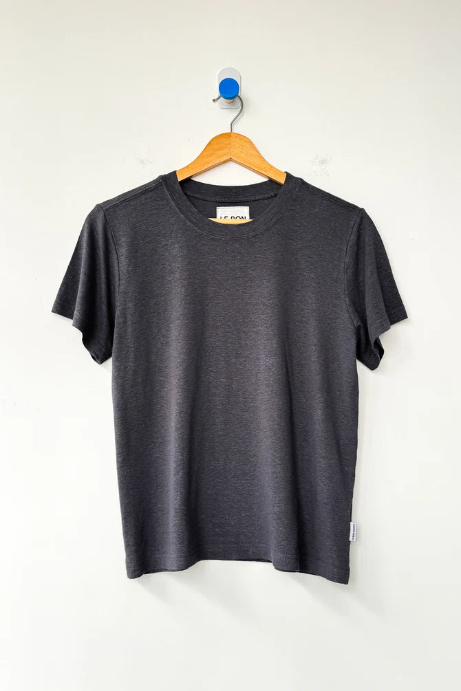 Le Bon Shoppe - Bo Linen Blend Tee | Charcoal
