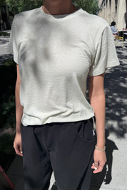 Le Bon Shoppe - Bo Linen Blend Tee | Salt
