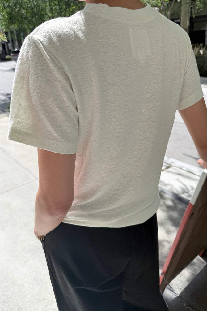 Le Bon Shoppe - Bo Linen Blend Tee | Salt