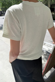 Le Bon Shoppe - Bo Linen Blend Tee | Salt