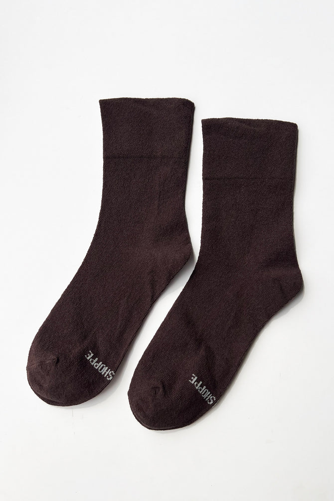 Le Bon Shoppe - Breezy Sneaker Socks | Dark Cacao