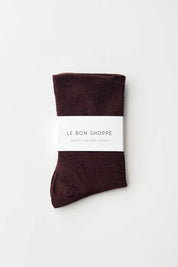 Le Bon Shoppe - Breezy Sneaker Socks | Dark Cacao