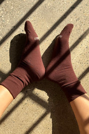 Le Bon Shoppe - Breezy Sneaker Socks | Dark Cacao