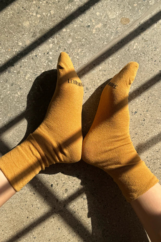 Le Bon Shoppe - Breezy Sneaker Socks | Goldenrod