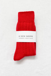 Le Bon Shoppe - Classic Cashmere Socks | Red