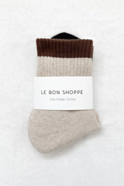 Le Bon Shoppe - Color Block Girlfriend Socks | Black Coffee