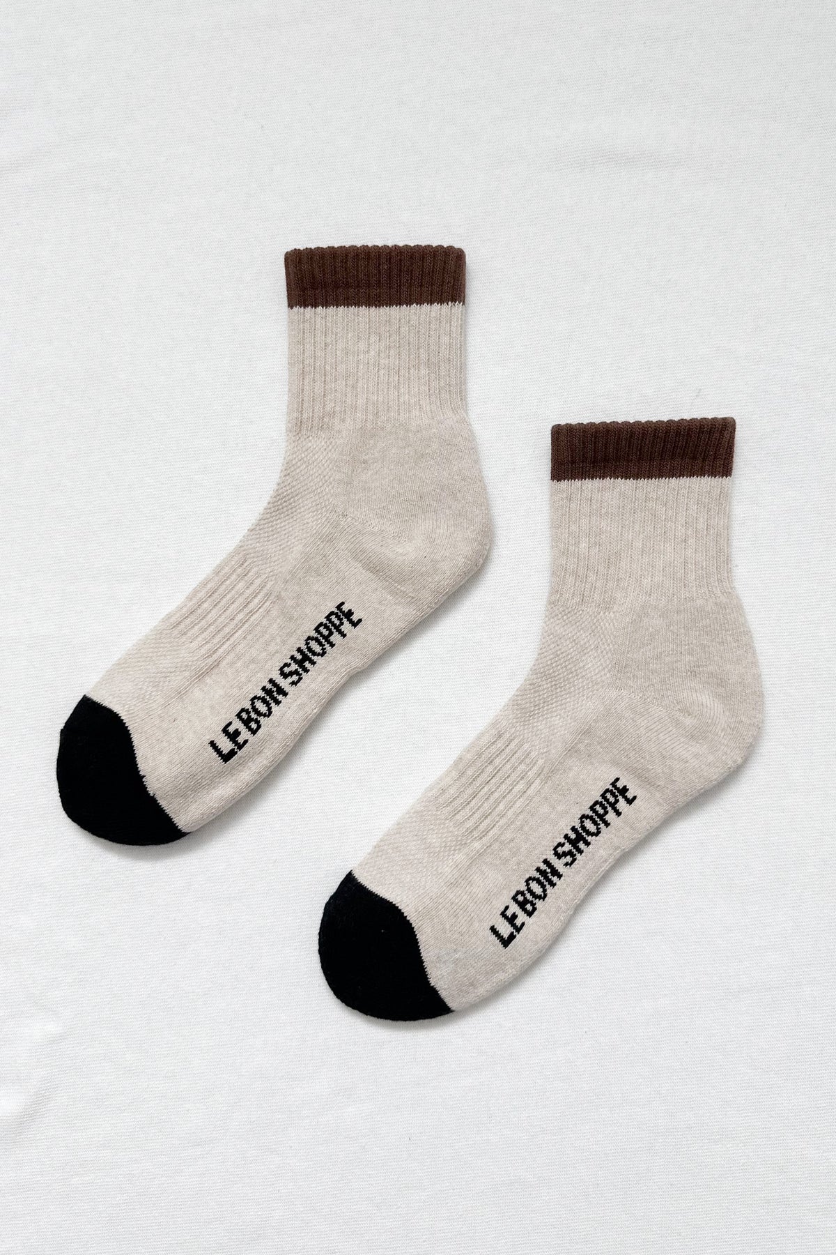 Le Bon Shoppe - Color Block Girlfriend Socks | Black Coffee