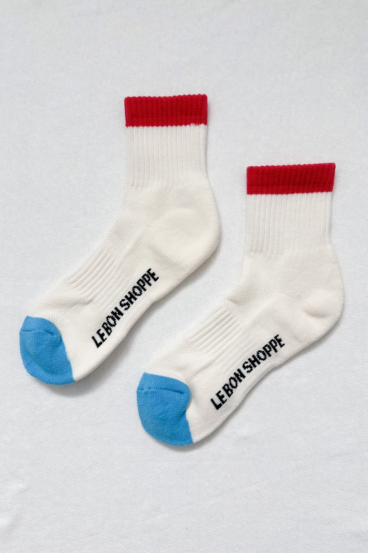 Le Bon Shoppe - Color Block Girlfriend Socks | Blue Red