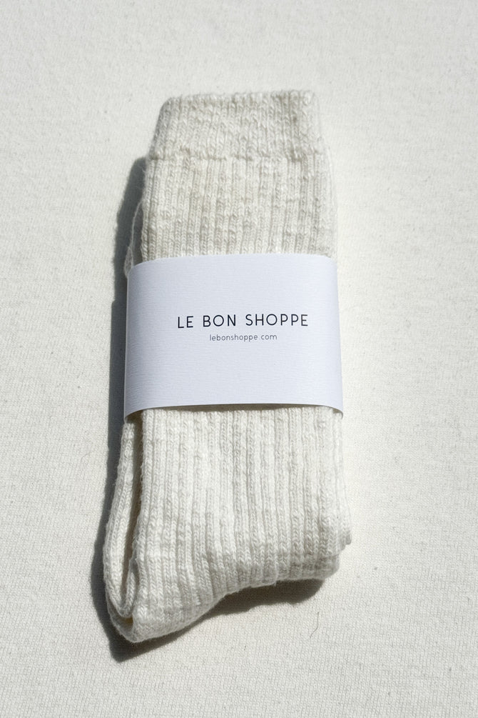 Le Bon Shoppe - Cottage Socks | White Linen