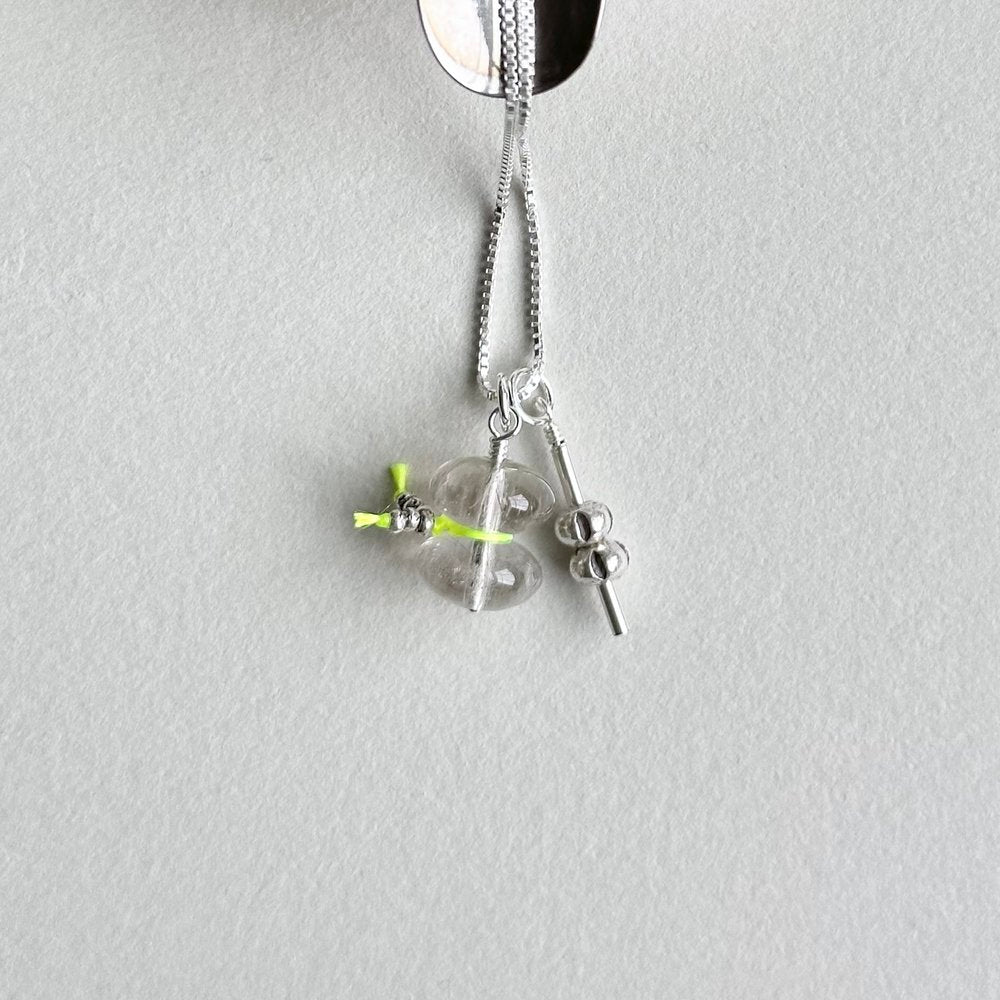 Turnstone Jewelry - Cairn & Spire Charm Necklace | Neon & Silver