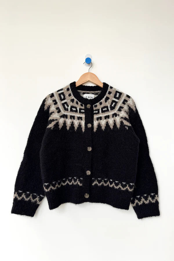 Le Bon Shoppe - Alpaca Cabin Cardigan | Black