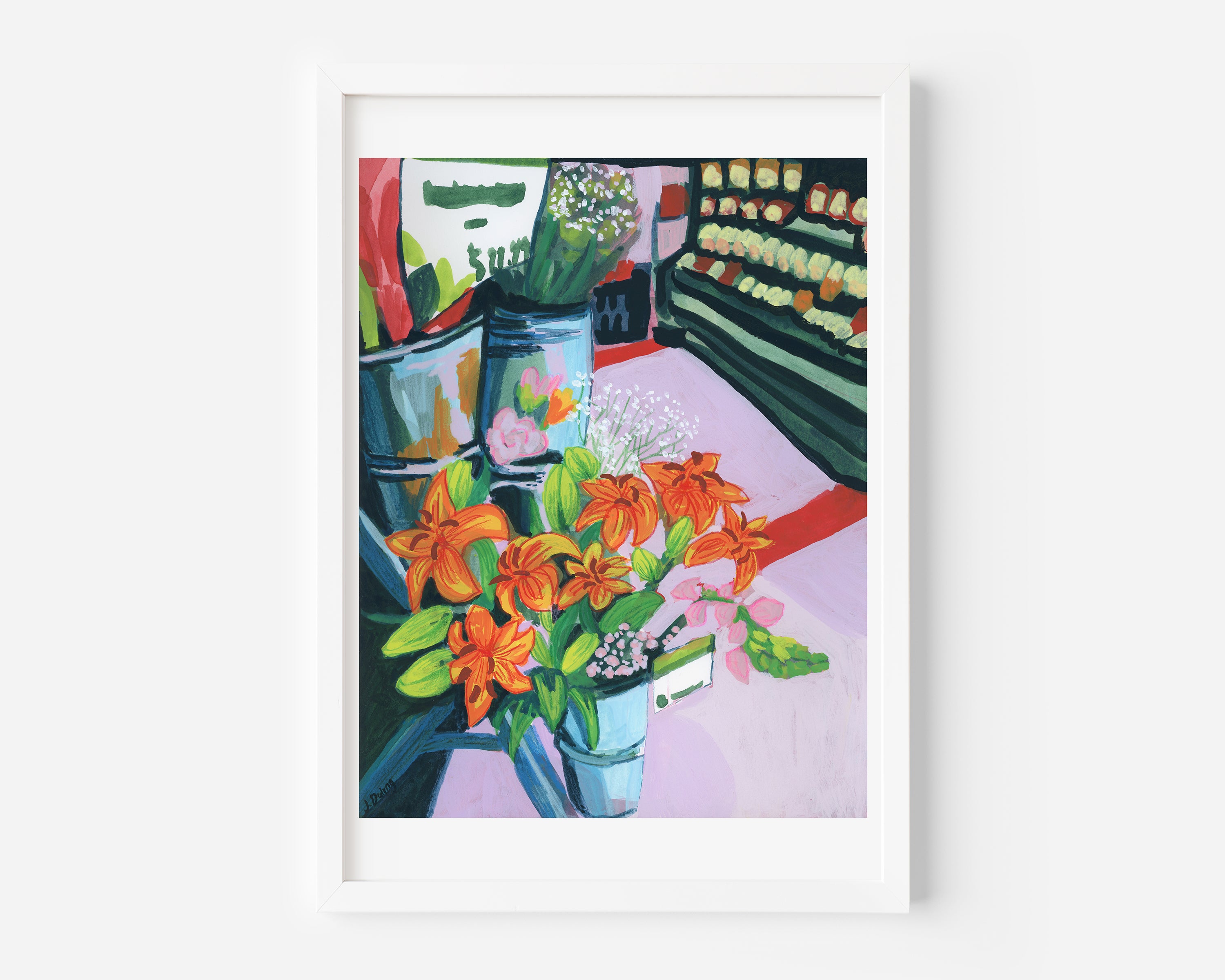 Refuge Studios Iowa City - Flowers from the Co-Op Giclee Print