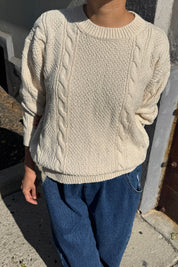 Le Bon Shoppe - Cotton Fisherman Sweater | Naturel