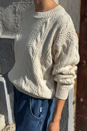 Le Bon Shoppe - Cotton Fisherman Sweater | Naturel