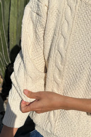 Le Bon Shoppe - Cotton Fisherman Sweater | Naturel