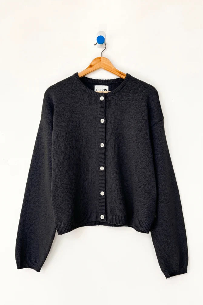 Le Bon Shoppe - Cotton Leila Cardigan | Black