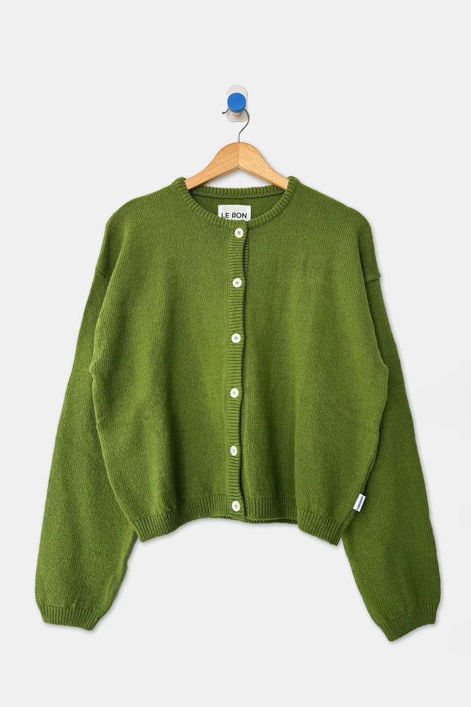 Le Bon Shoppe - Cotton Leila Cardigan | Avocado