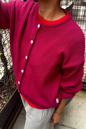 Le Bon Shoppe - Cotton Leila Cardigan | Prune