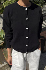 Le Bon Shoppe - Cotton Leila Cardigan | Black