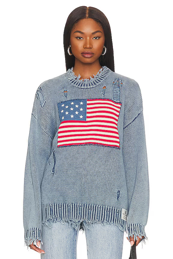 The Denimist American Flag Sweater (XXS)