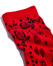 doublesoul - Rodeo High Sock | Scarlet