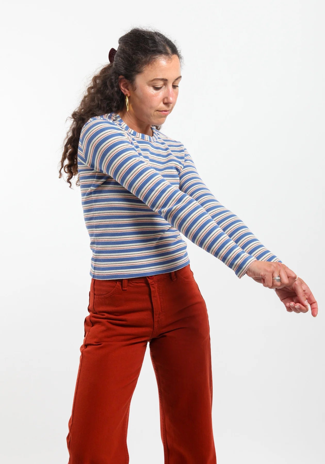Gravel & Gold -  Duo Tee | Coast Stripe