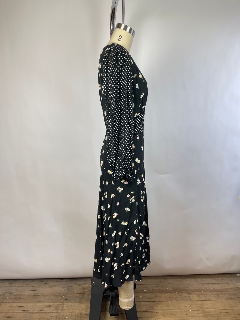 Coco Fennell Floral Midi Dress (8/M)