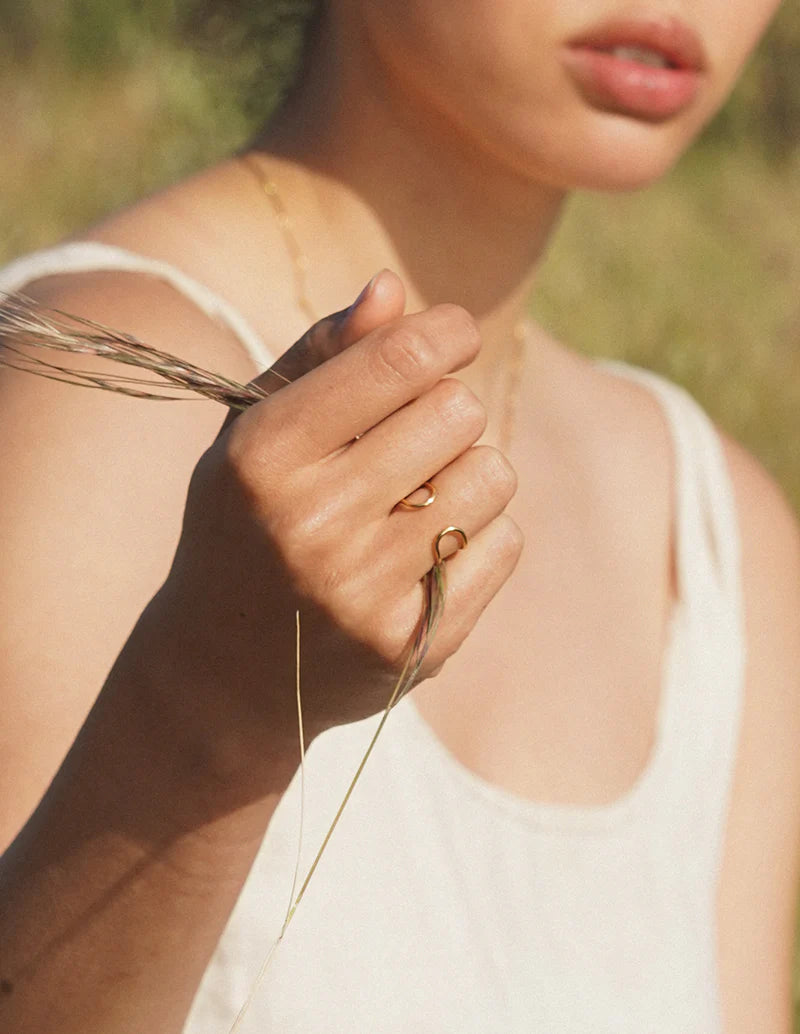 Baleen - Double Dutch Ring | Gold