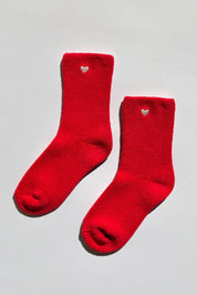 Le Bon Shoppe - Embroidered Cloud Socks | Red