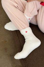 Le Bon Shoppe - Embroidered Cloud Socks | White