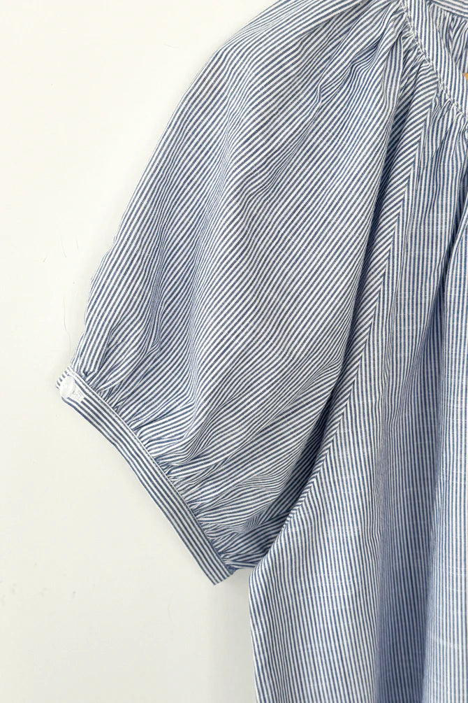 Le Bon Shoppe - Emily Short Sleeve Top | Blue Stripe