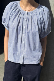 Le Bon Shoppe - Emily Short Sleeve Top | Blue Stripe