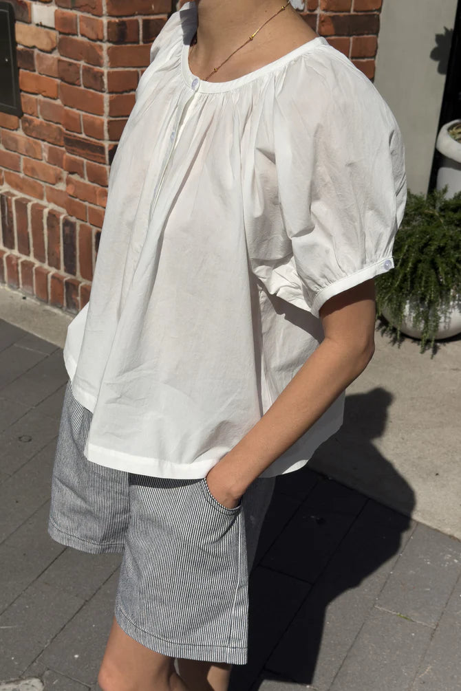 Le Bon Shoppe - Emily Short Sleeve Top | White