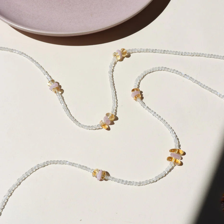 Token Jewelry -  Estella Necklace | Moonstone, Citrine & Kunzite